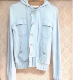 MARC BY MARC JACOBS ボアフードジャケット XS 水色のサムネイル