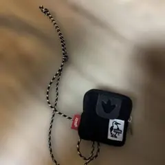 エ*プ様 CHUMS ブラックコインケース　ストラップ付き