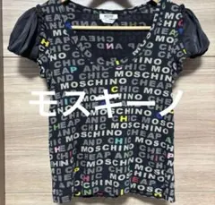 Moschino チープ＆シック　ロゴプリント Tシャツ袖シルク　サイズMのサムネイル