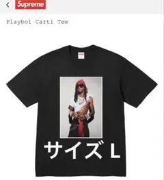新品未使用 SM Carti Teeブラック プリントTシャツ Lサイズ 新品未使用】Supreme Playboi Carti Tee 