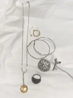 シルバー／ゴールド　アクセサリー7点まとめ売り
