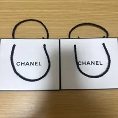 CHANELショッパーショップ袋ミニ プレゼント　ギフト　2枚セット