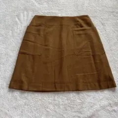 VIS キャメル 台形ミニスカート 美品 ヴィスのサムネイル