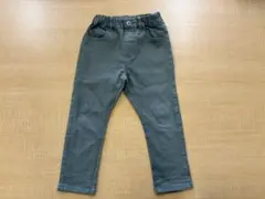 エフオーキッズ　ストレッチパンツ　カーキ色　ウエストゴム仕様サイズ110のサムネイル