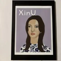 (A4額付き)XinU イラスト竹内俊太郎　タワレコ　タワーレコード　切り抜き