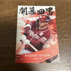 楽天イーグルス 辰巳涼介 トレーディングカード 開幕四番 - メルカリ