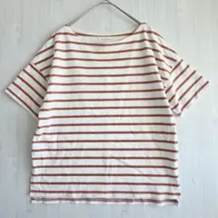 E hyphen world gallery ボーダー 半袖Tシャツ F 綿のサムネイル