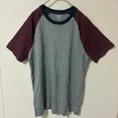 美品✨【M】OLD NAVY 軟洗 T恤 灰色/酒紅