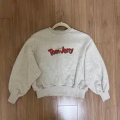 値下げ☆snidel★トレーナー グレー スウェット トムとジェリー ショート丈