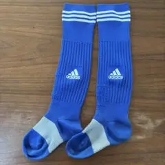 adidas ソックス 青　サッカー　キッズ
