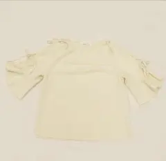 SeeByChloe 半袖 ブラウス アイボリー リボンのサムネイル