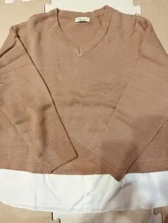 Earth Music&ecology Light pinkニット シャツ F