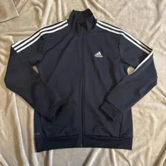『adidas 』ジップアップジャケット　トラックジャケット　ストライプ