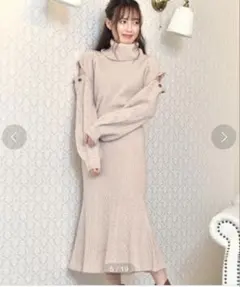 MIIA 2WAYケーブルタートルニット