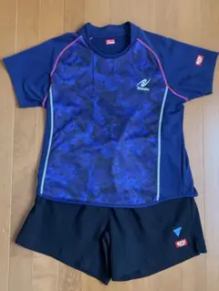 Nittaku 卓球ユニフォームセット ネイビー/ブルー