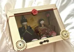 雛人形⭐︎小型 木製ケース付き