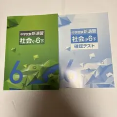 中学受験新演習 社会小6下 確認テスト付きのサムネイル