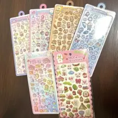 【新品】3D・ボンボンドロップシール（6枚セット）