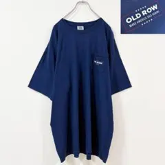 4XL相当　US古着　OLD ROW　ポケットTシャツ　両面プリント　ヘヴィ生地