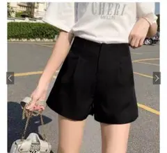 タックハイウエストショートパンツ