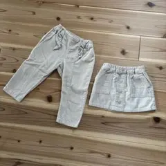 子供服 キッズズボン パンツ スカート コーデュロイ 80cm お揃いコーデ