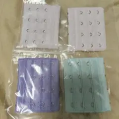 ブラジャー延長ホック 4段4列 4色セット
