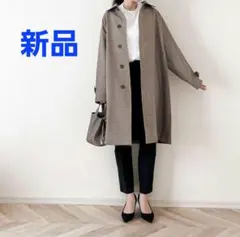 【GU】バルマカーンコート チェック柄