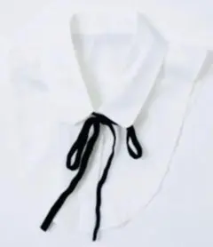 付け襟　えり　リボン　量産型　シロ地雷　病みかわ　ホワイト　白　しろ　つけ襟