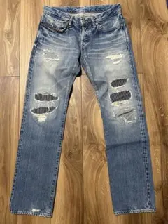 a*s様 激レア levi's × clot デニム レオパード ダメージ加工 a*s様 激レア levi's × clot デニム レオパード ダメージ加工 - メルカリ
