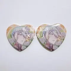 王室教師ハイネ　カイ　ハート型　缶バッジ　2個まとめ売り　THEキャラSHOP