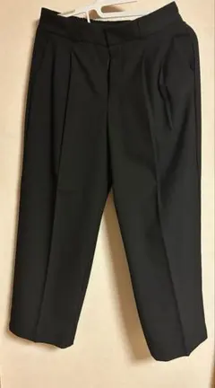 GU タックワイドパンツ　ブラック プリーツ入り XL 新品未使用