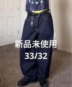 【新品未使用】GAP スーパーバギーデニム 33W 32L ダークリンス