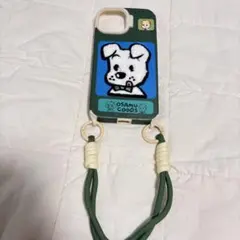 OSAMU GOODS iPhone15ケース ストラップ付き