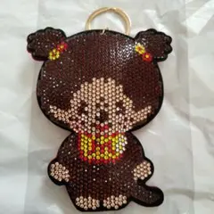 早い勝ち♫　 モンチッチ 　ラインストーン キーホルダー　おんなのこ