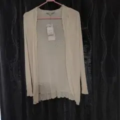 LAURA ASHLEY アイボリー カーディガン M