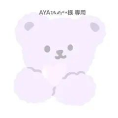 AYAᝰ✍︎꙳⋆様 専用ページ