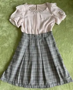 半袖ミニワンピース Ｍサイズ グレー