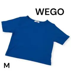 WEGO ブルー 半袖Tシャツ M