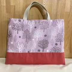 入園入学グッズ　レッスンバック　ハンドメイド　北欧