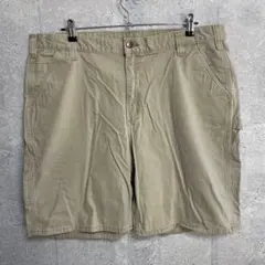カーハート　ペインターパンツ　ハーフパンツ　ショーツベージュオーバーサイズW42のサムネイル
