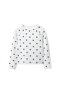 ZARA モダールドットプリントTシャツ