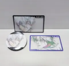 ブルーロック展　凪　玲王　クリアシート　缶バッジ エゴイストエキシビション
