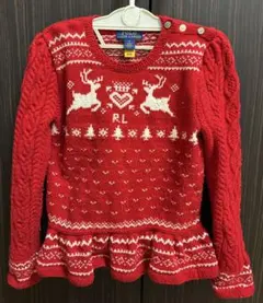 Polo Ralph Lauren 赤 鹿柄 セーター 6