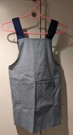 BASIC HOME 子供用エプロン ギンガムチェック