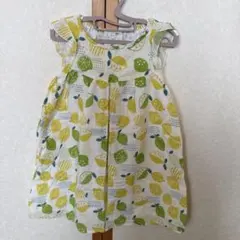 レモン柄 ノースリーブワンピース 110cm
