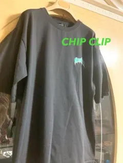 CHIP CLIP グラフィックオーバーTシャツ ブラック