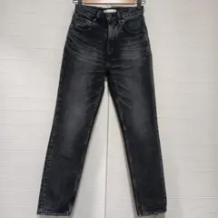 美品 マウジー MVS ブラック スキニー デニム 黒 23 日本製