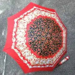 【中古】昭和レトロ、幾何学模様、折りたたみ傘