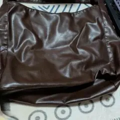 ブラウン ショルダーバッグ 合成皮革
