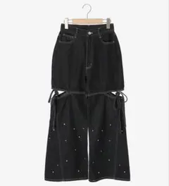 新品 未使用MAJESTIC LEGON サイドスリットビジューデニムパンツのサムネイル
